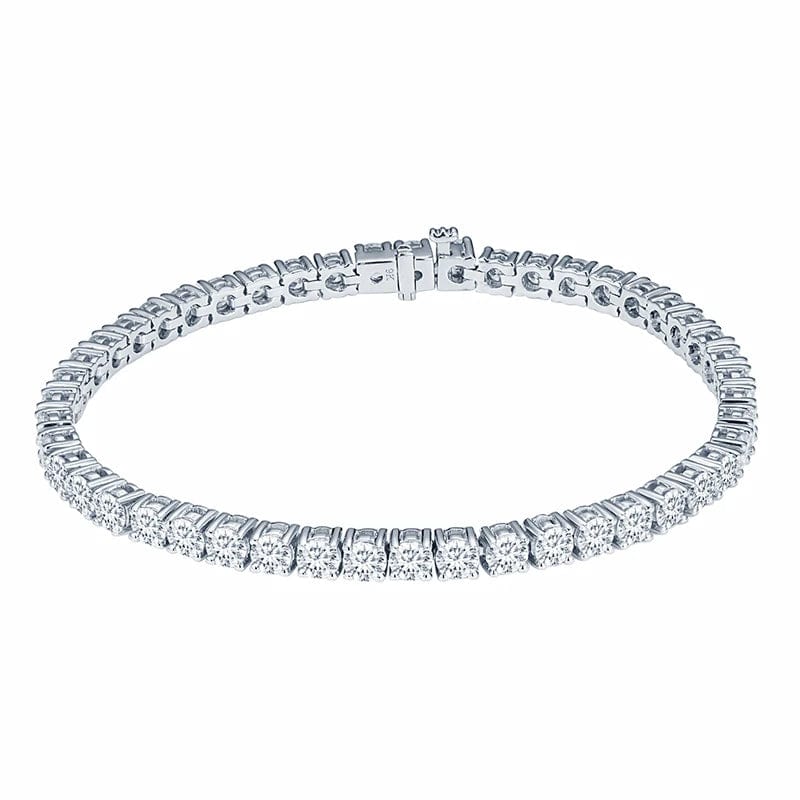 16cm / moissanite Messi jewelry hot sale women diamond 5 mm DEF color customizable  moissanite tennis bracelet