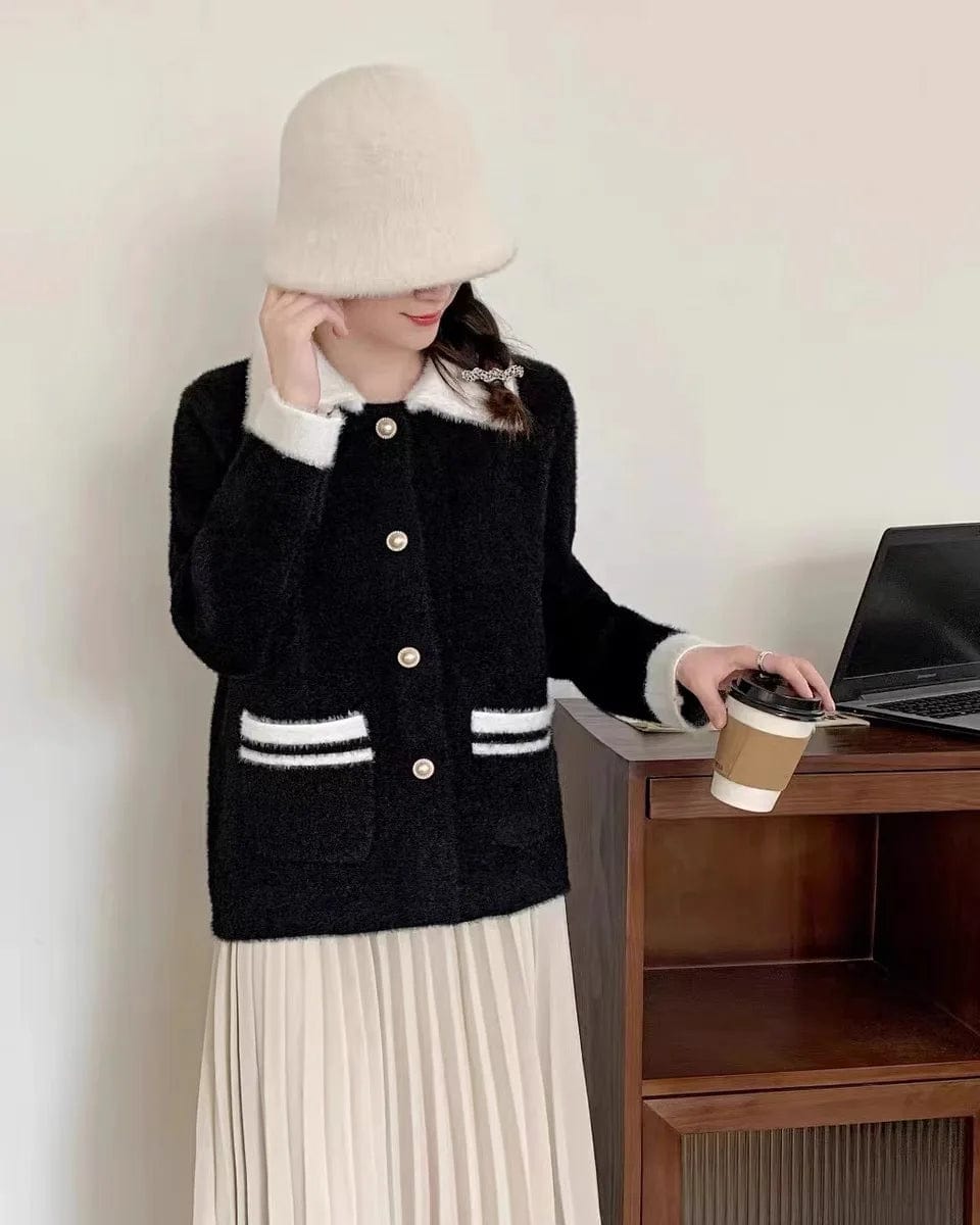 2024 Spring new arrival long sleeve  fashionable women classic elegant sweater coat