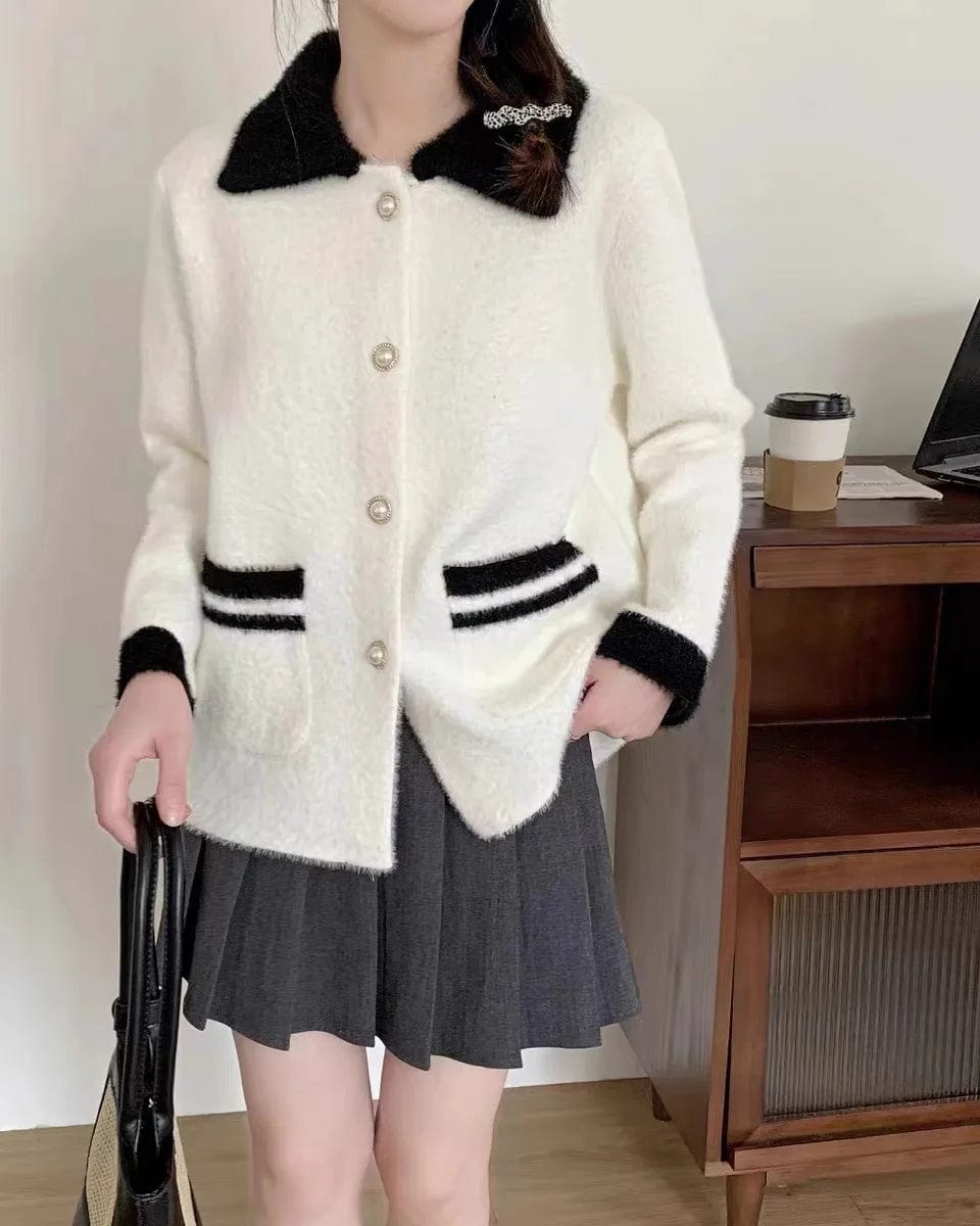 2024 Spring new arrival long sleeve  fashionable women classic elegant sweater coat