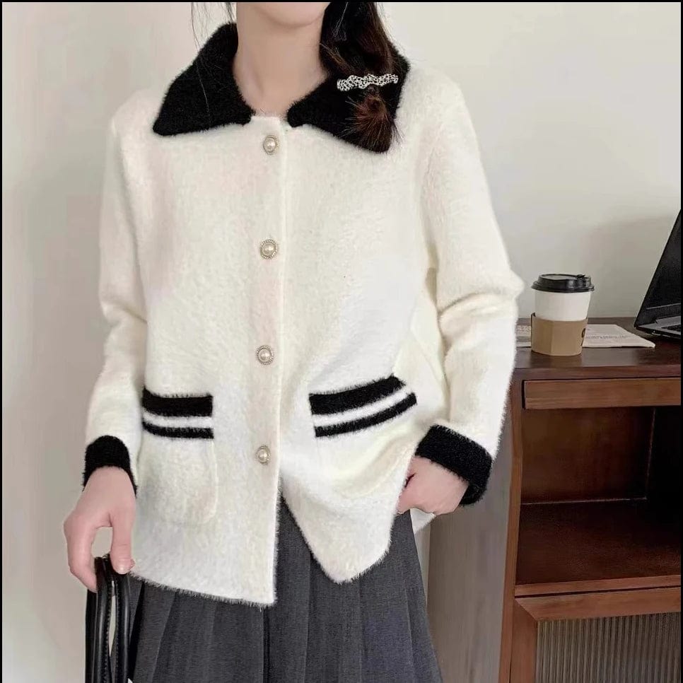 2024 Spring new arrival long sleeve  fashionable women classic elegant sweater coat