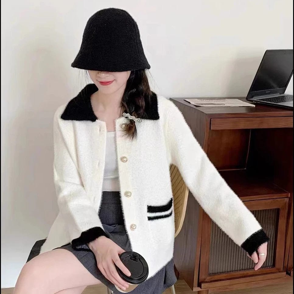 2024 Spring new arrival long sleeve  fashionable women classic elegant sweater coat