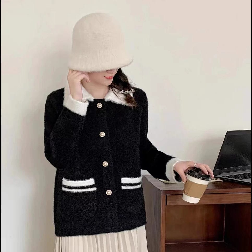 2024 Spring new arrival long sleeve  fashionable women classic elegant sweater coat