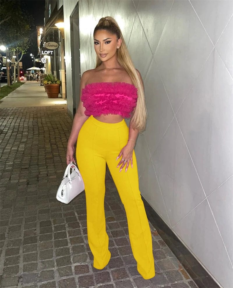 2024 spring new arrivals cheap office ladies women high waist straight zipper up nylon pants formal trousers with back zipper