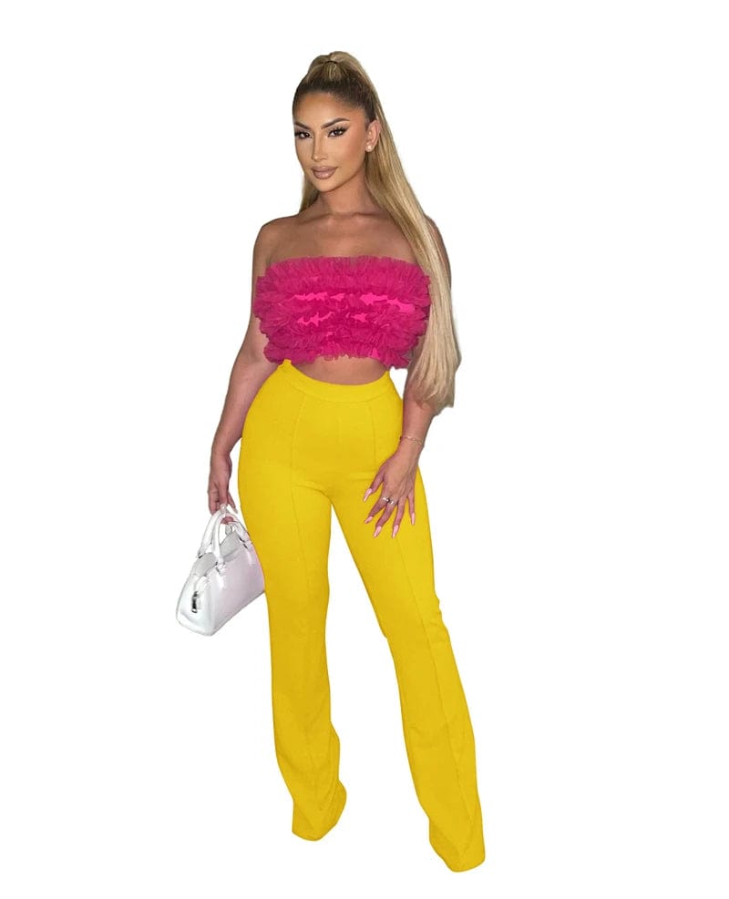 2024 spring new arrivals cheap office ladies women high waist straight zipper up nylon pants formal trousers with back zipper