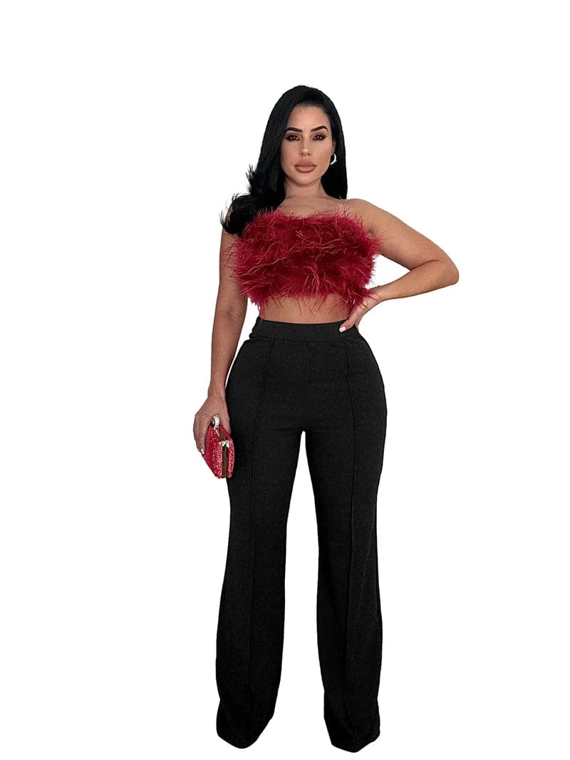 2024 spring new arrivals cheap office ladies women high waist straight zipper up nylon pants formal trousers with back zipper