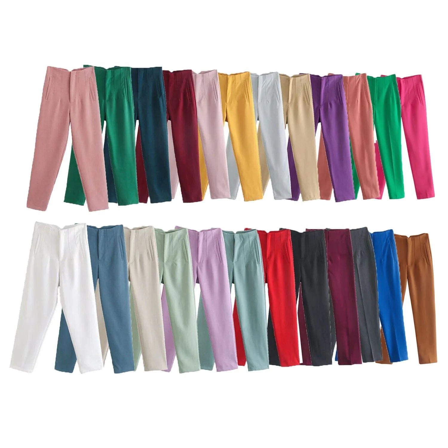 2024 Spring New Hot Sale Multi-color flare pants women High Waist Casual Pants Versatile and Capable women summer pants