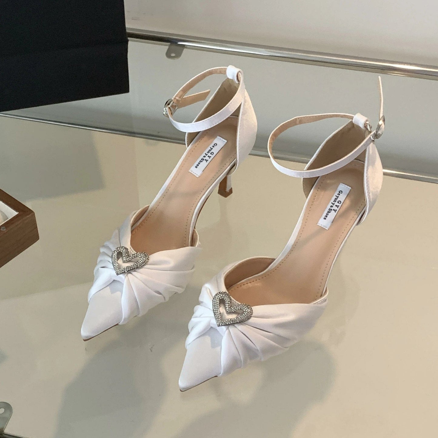 2024 Spring New pointed high heel wedding shoes banquet shoes factory hot sale