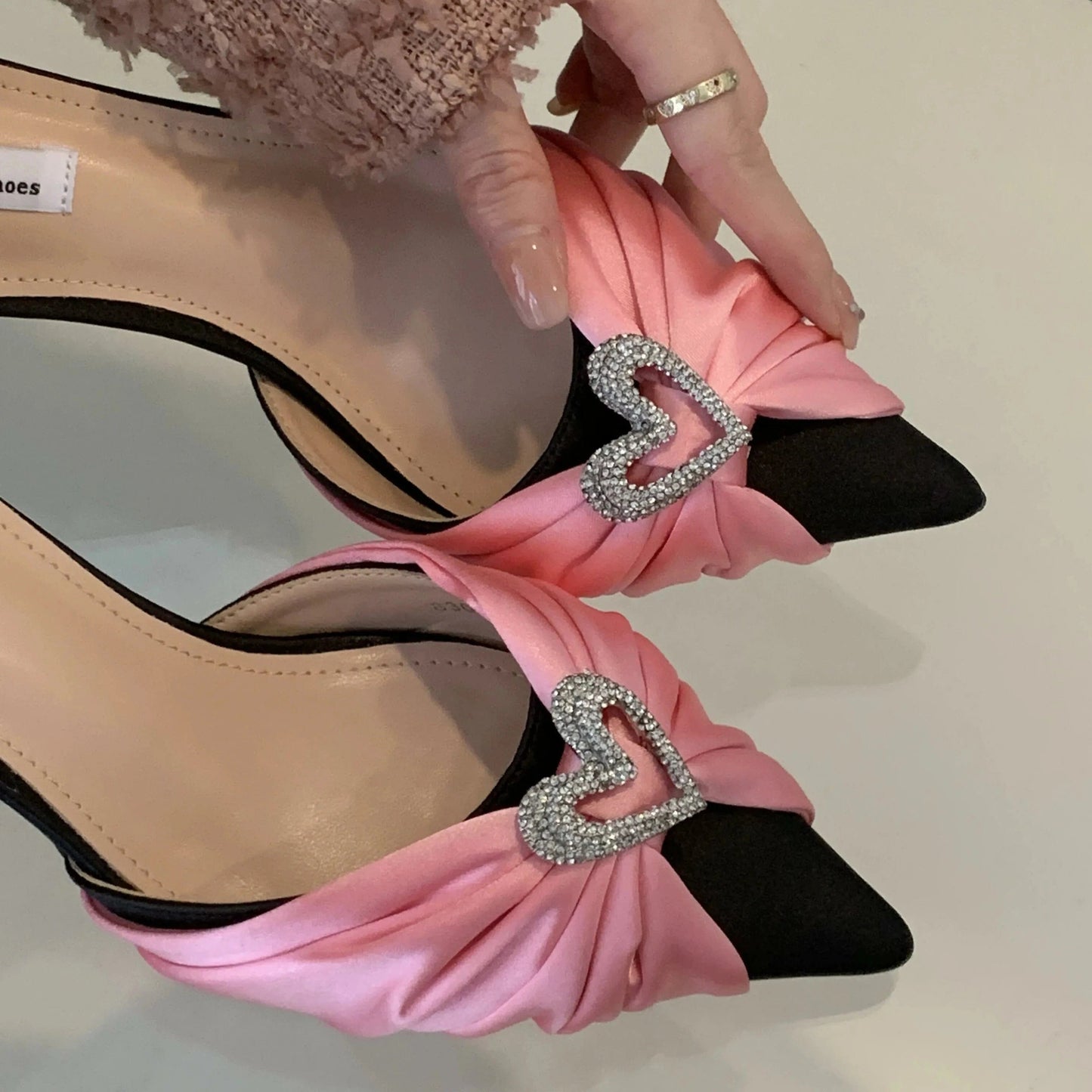 2024 Spring New pointed high heel wedding shoes banquet shoes factory hot sale