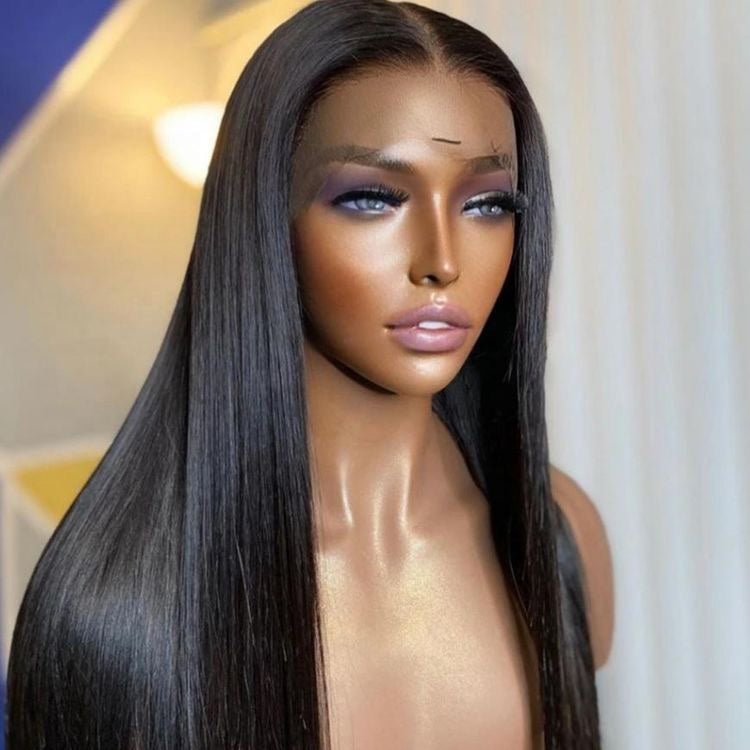 360 HD Lace Frontal Wig Pre Plucked Bone Straight Remy Brazilian Virgin Human Hair Wig Bleached Knots - SN Wigs & More