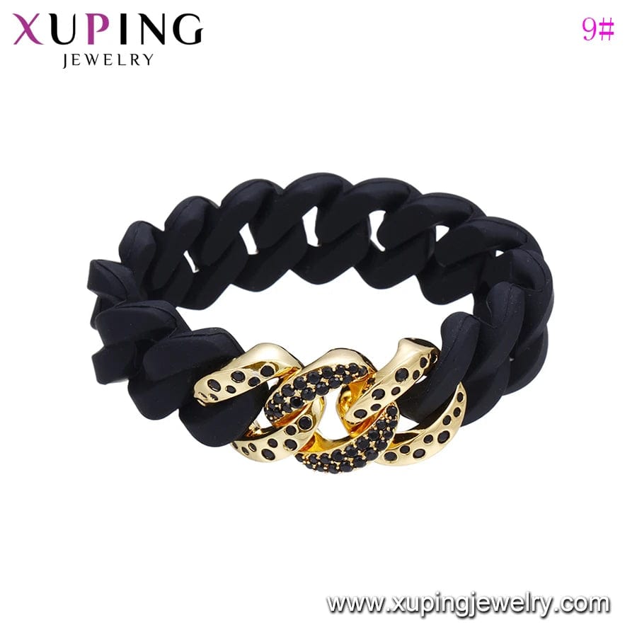 57(±2)mm / 11# 525 Xuping Buy 1 Get 1 Free Fashion new design Neutral ubiquitous cool personality bangle