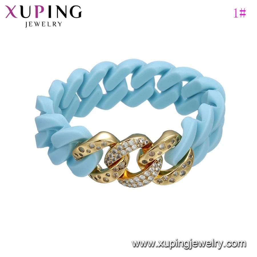 57(±2)mm / 8# 525 Xuping Buy 1 Get 1 Free Fashion new design Neutral ubiquitous cool personality bangle