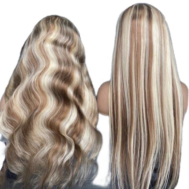 #613 blonde lace wigs brazilian human hair full lace wigs with baby hair #613 blonde transparent 360 full lace wigs - SN Wigs & More