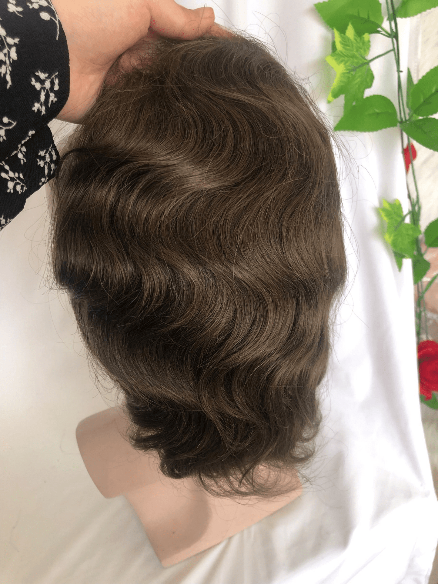 #7 Toupee Lace with PU Brazilian Hair Mens Toupee 100% Human Hair Man Toupee Hair System - SN Wigs & More