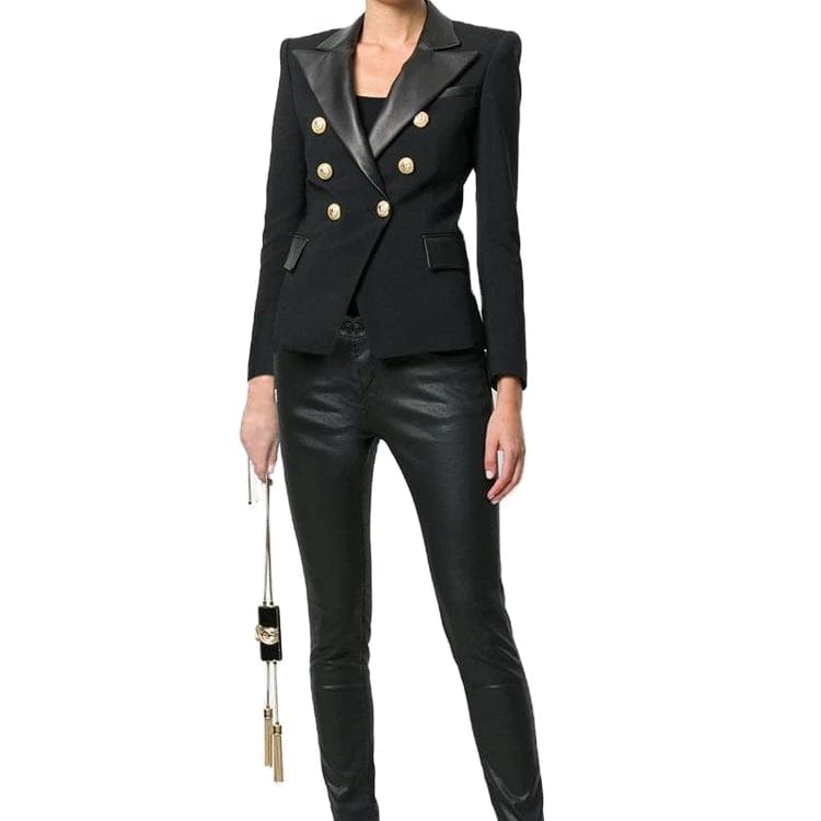 A3658 Migo 2024 New Arrival Black Formal Elegant Blazer Jacket  Wholesale Women Short Designer Coat Wholesale