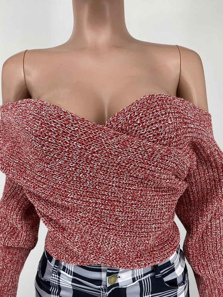 Fall Strapless Top for Women Clothing Sweater with Backless Sexy  Ladies Top Various Ways to Wear Y2K Autumn Clothes