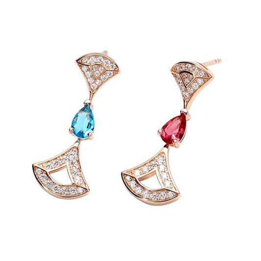 Geometry / Rose Gold Fresh And Lovely Women's Jewelry In Summer Simple Earrings Ladies Accessories Wholesale In Turkey New 2023 Accessories