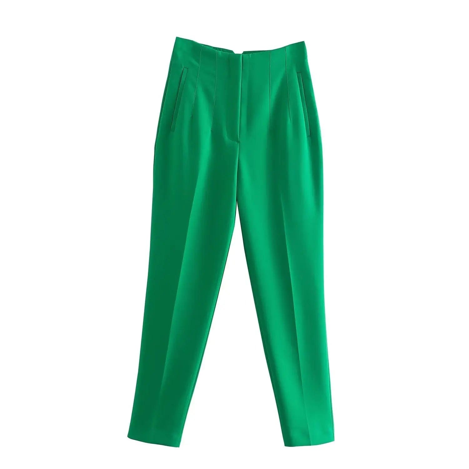 M / Bright Green 2024 Spring New Hot Sale Multi-color flare pants women High Waist Casual Pants Versatile and Capable women summer pants