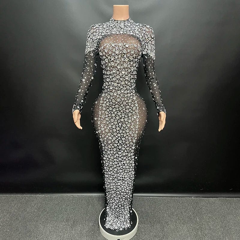 NOVANCE Y2222-M women dress dropshipping 2024 prom dresses elegant long bodycon dress sexy rhinestone for party