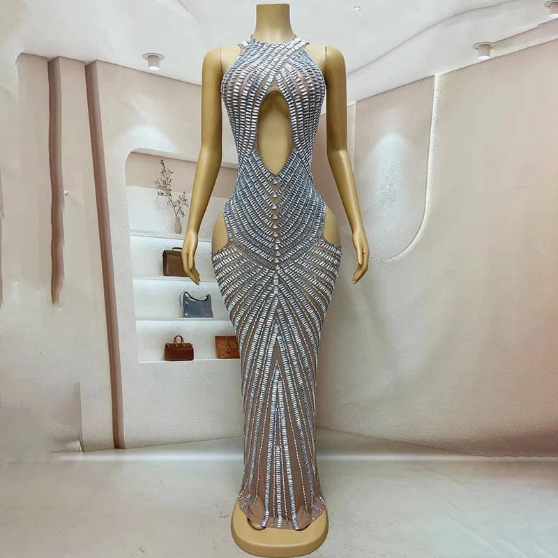 Novance Y4150 Evening Dress For Elegant Woman rhinestones womens clothing Birthday Night Club Sexy Girls Party Wear Dress