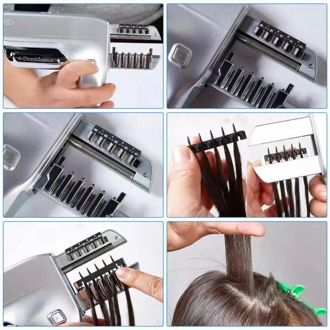 silver hair extension machine for news 6d 3 machine salon tools faster use within 20min and reuse again