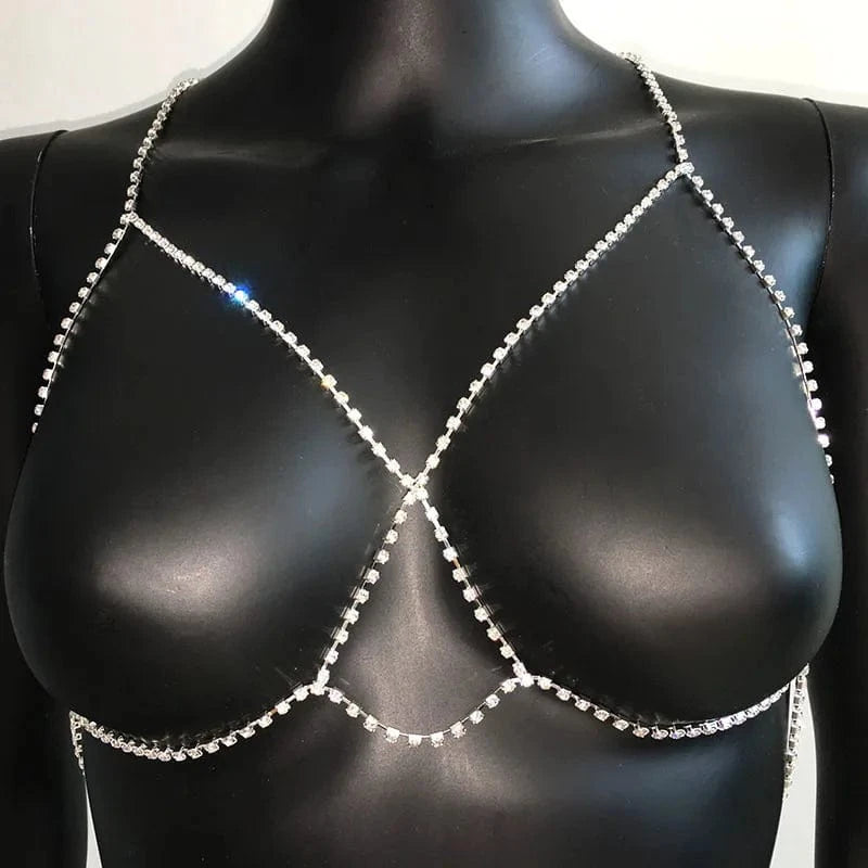 StoneFans Crystal Rhinestone Body Chain