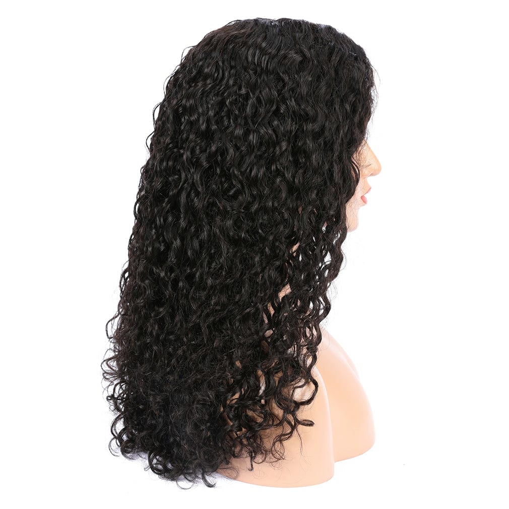 10 Inches / 13*4-Jerry curly D Wholesale virgin brazilian human hair 13x4 transparent lace front wigs,free sample black women 13x4 lace front wig human hair