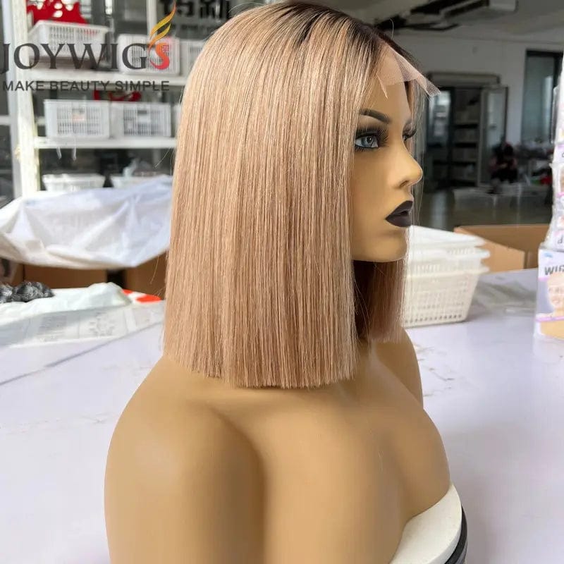 10 Inches / 1b/27 Joywigs 2022 Hot Selling 10inch 200% Blunt Cut Bob