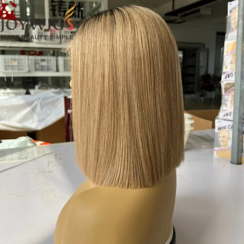 10 Inches / 1b/27 Joywigs 2022 Hot Selling 10inch 200% Blunt Cut Bob