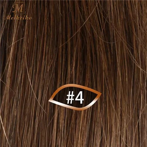 10 Inches / #4 Brown 100% Human Hair Wrap Ponytail Hair Extension