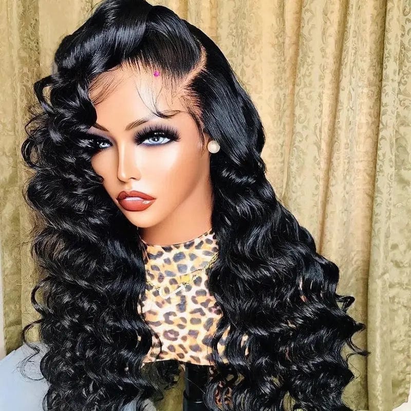 10 Inches / Black New Design Body Wave Lace Front Wigs Brazilian Human Hair Wig for Black Women