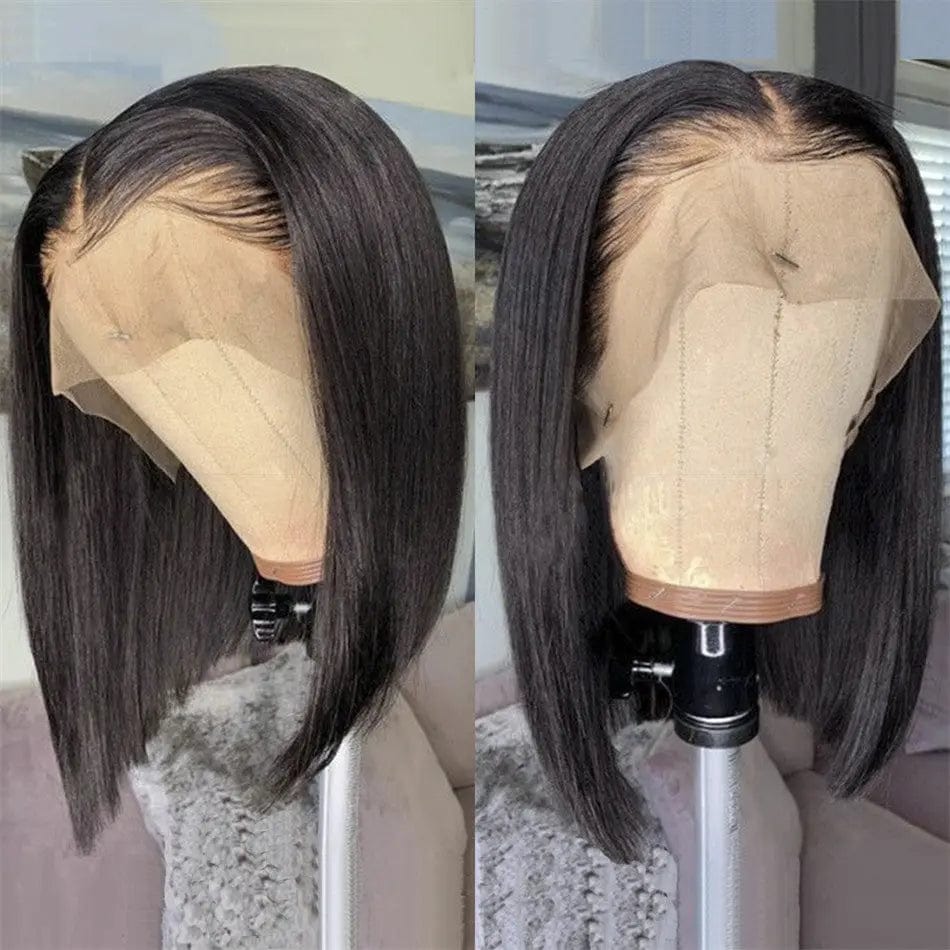 10 Inches / bob 150% 180% Density HD Full Lace Human Hair Wigs