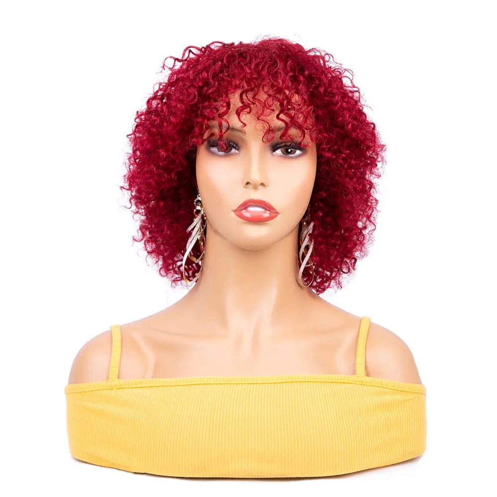 10 Inches / DC-0101 99J 8 Inch Afro Kinky Curl African Hair Red