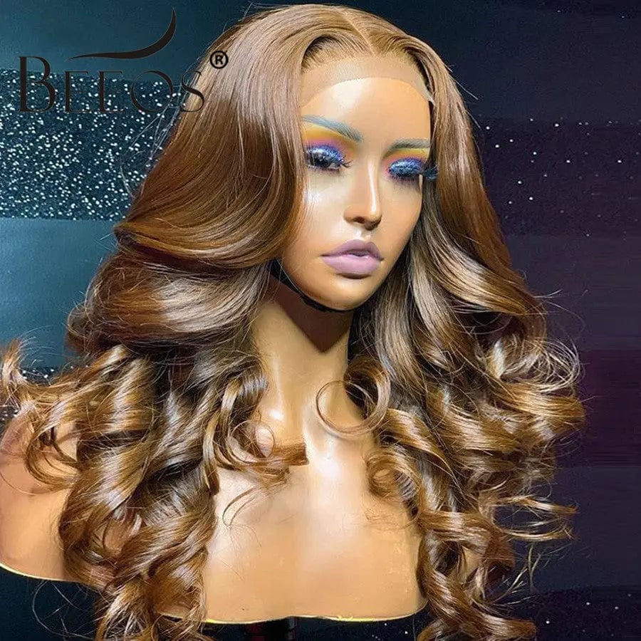 10 Inches / #Honey Blonde Luxury Water Wave Wig Cambodian Virgin Human Wavy Curly Unprocessed Frontal Laces Wigs Vendors