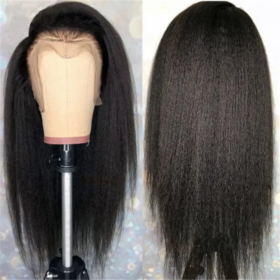 10 Inches / kinky straight wig Cheap Brazilian Hair Short Bob Wigs