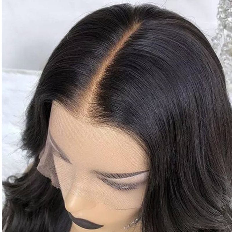 10 Inches / T part lace wig hot sale straight virgin human hair 5x5 HD lace closure wigs for black women 30 inch human hair wigs raw virgin cuticle aligned