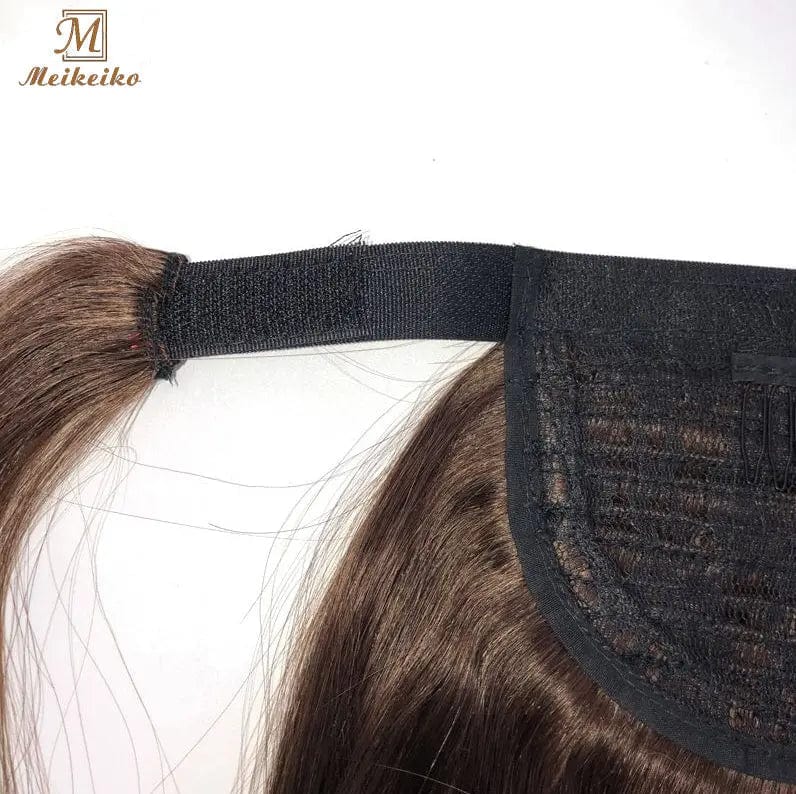 100% Human Hair Wrap Ponytail Hair Extension