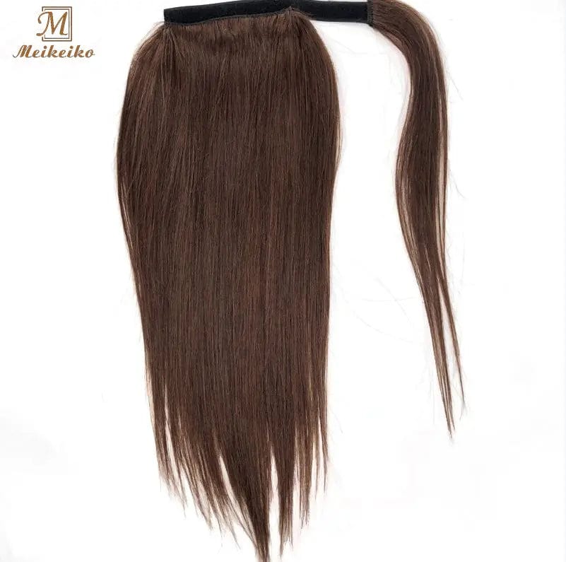 100% Human Hair Wrap Ponytail Hair Extension