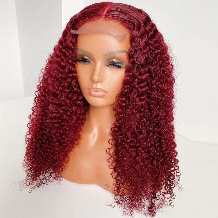 100% virgin hair wigs 99J curly 250% density