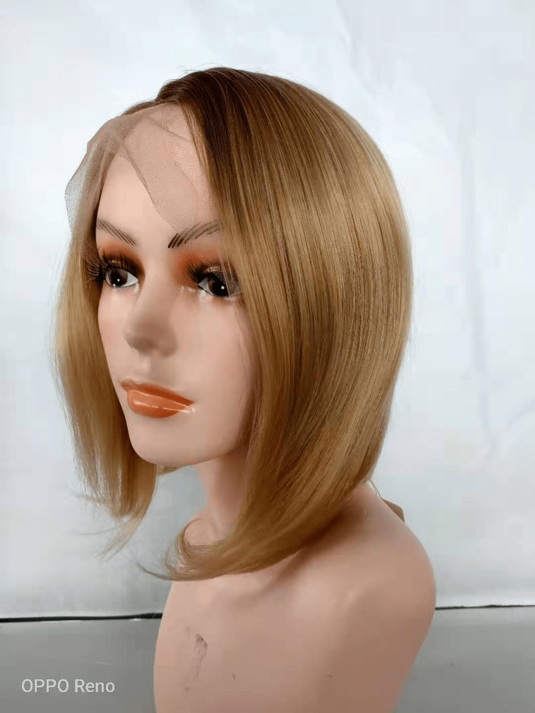 12 Inches / 22# Sunlight High Temperature Fiber Perucal lace front Wigs Short Body Wave blond Brown Bob Synthetic Lace Front Wig For Women