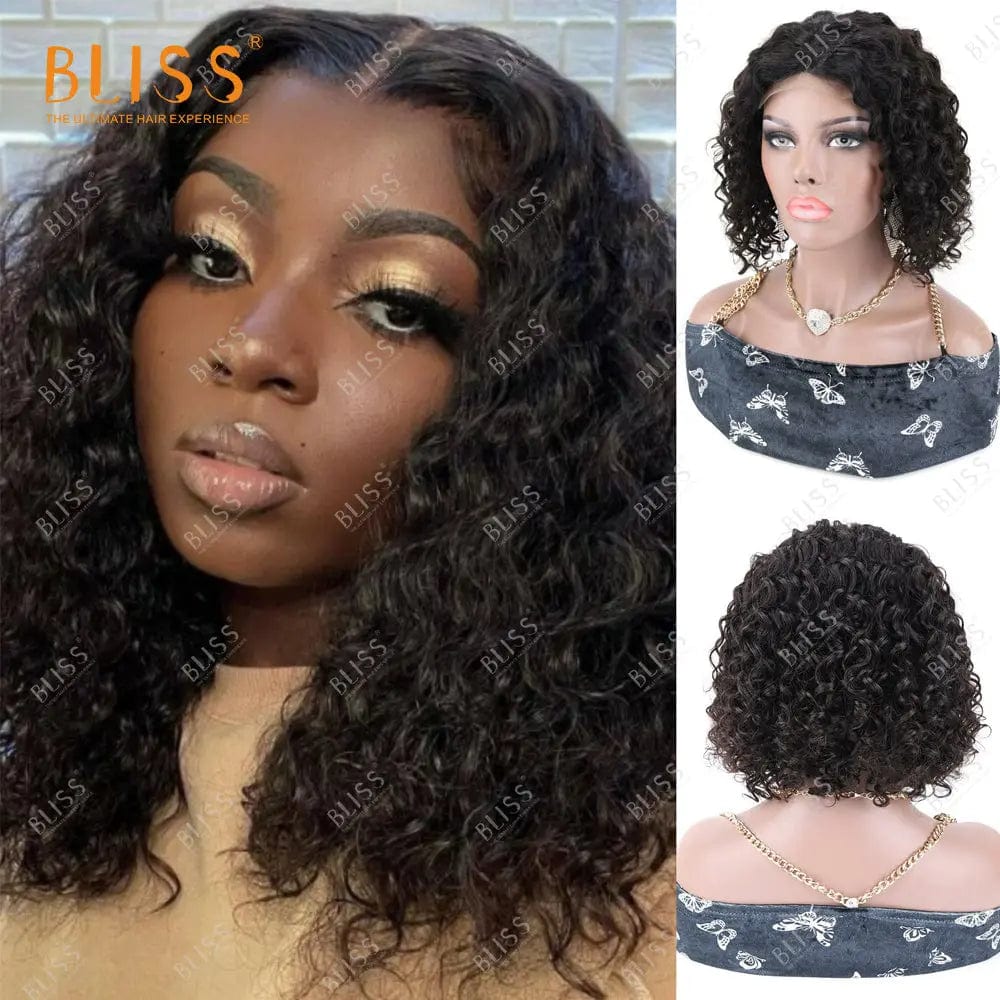 12 Inches / 4x4 wig 12 Bliss Human Hair Lace Front Wigs Closure Bob Wigs