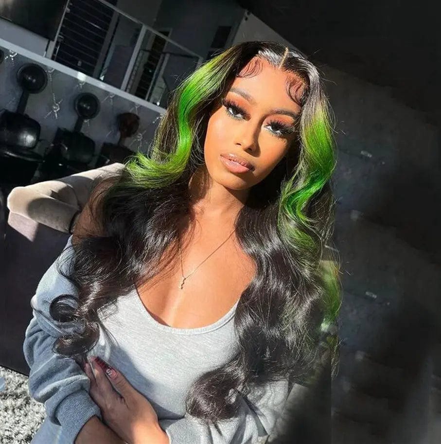 12 Inches / Highlight Black Highlight Ginger Body Wave