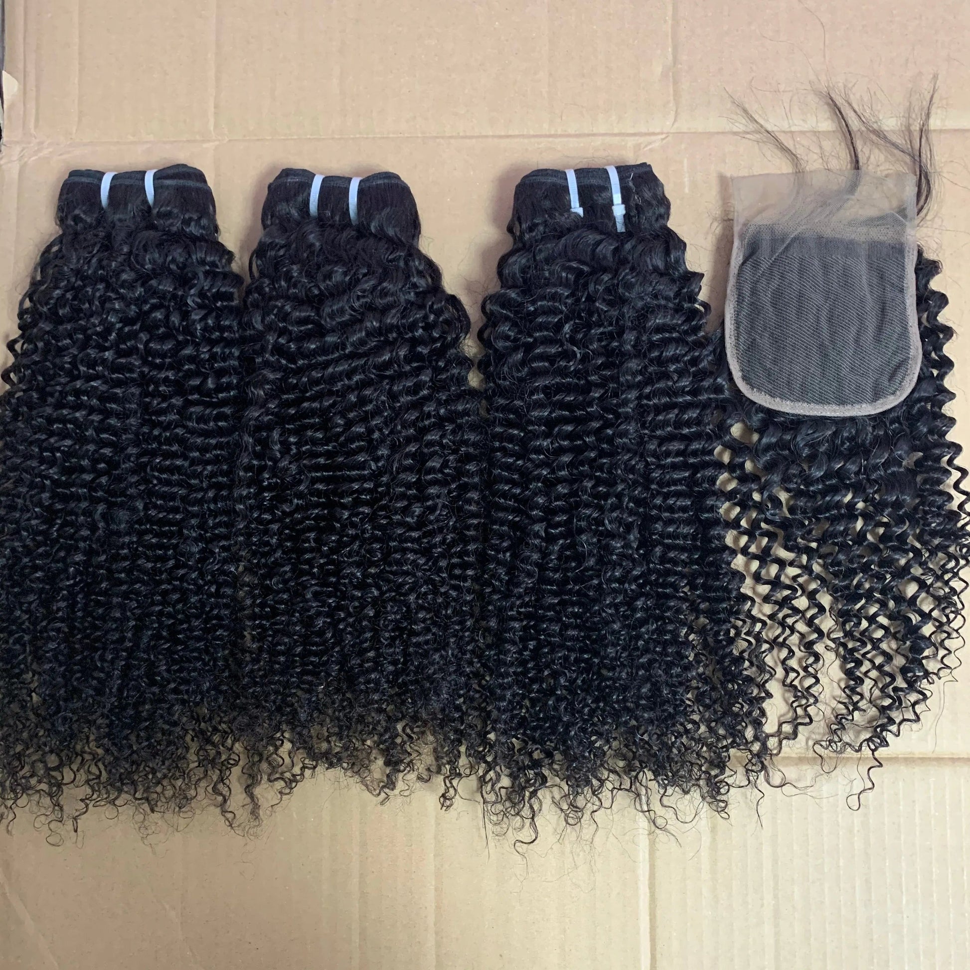 12 Inches / kinky curly bundle Cuticle Aligned Unprocessed Brazilian Hair