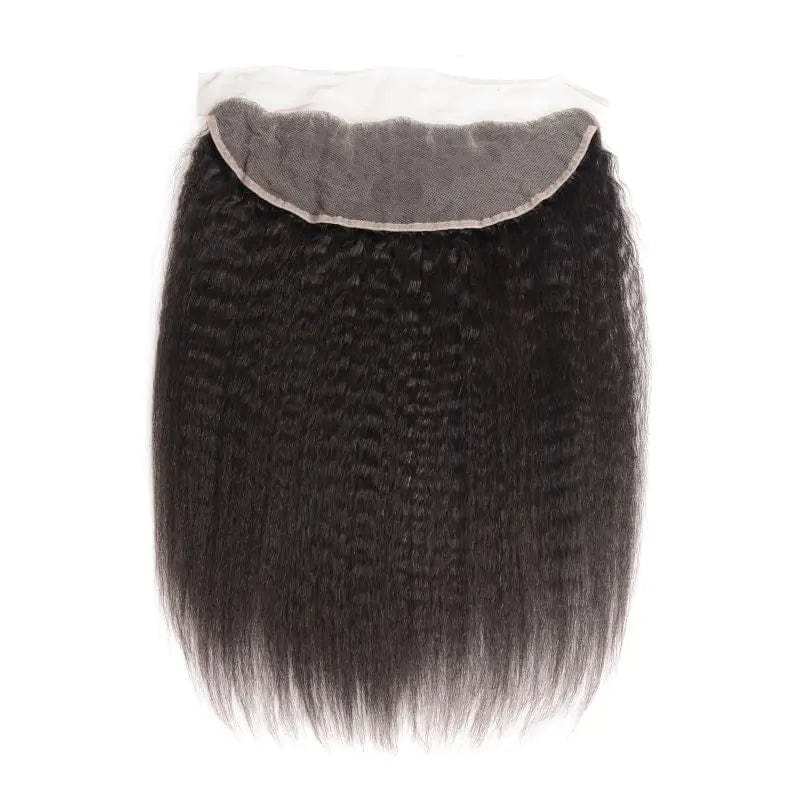 12 Inches / Lace Front Kinky Straight Human Hair Wefts