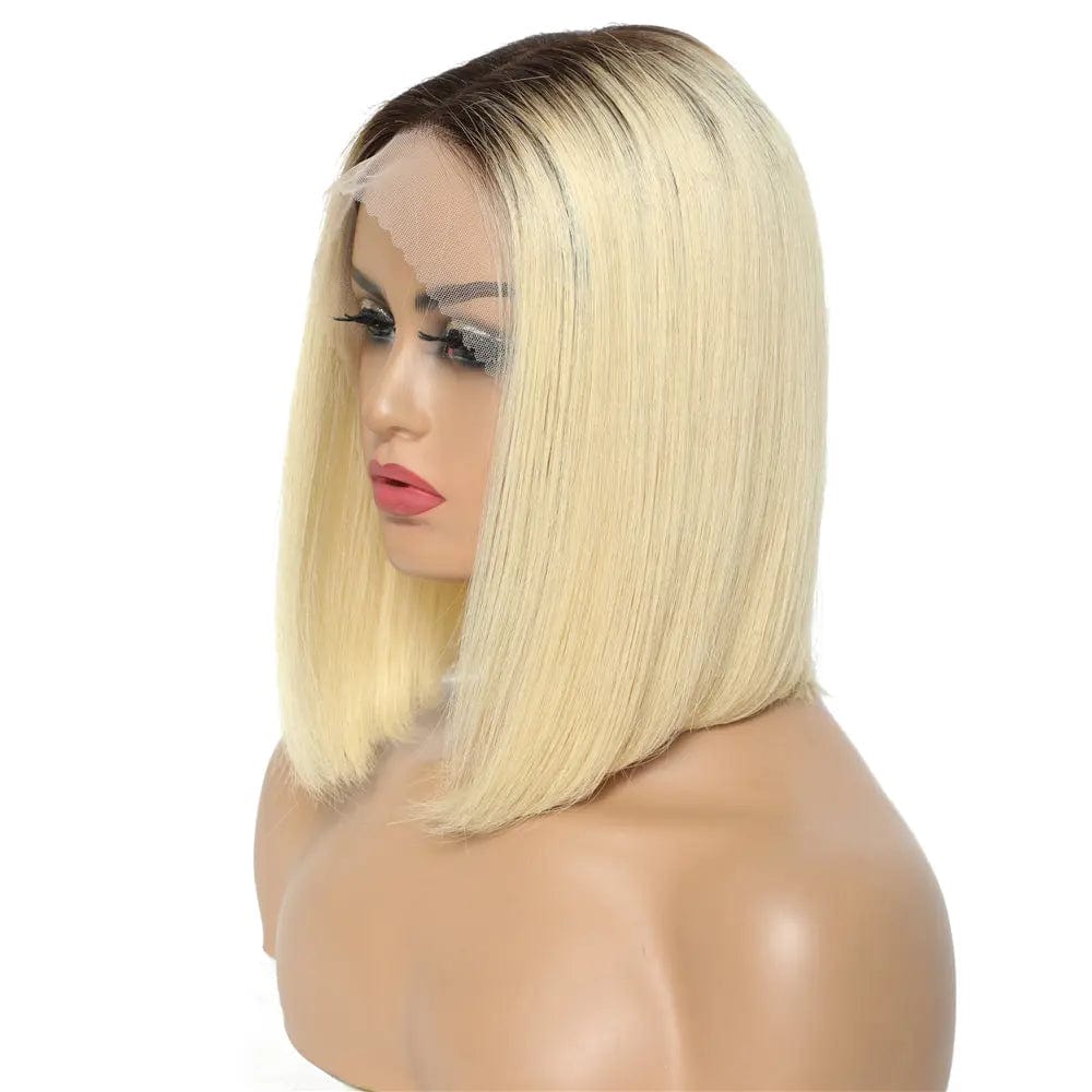 12 Inches / Ombre Blonde Cheap Ombre Bob Wigs For Women