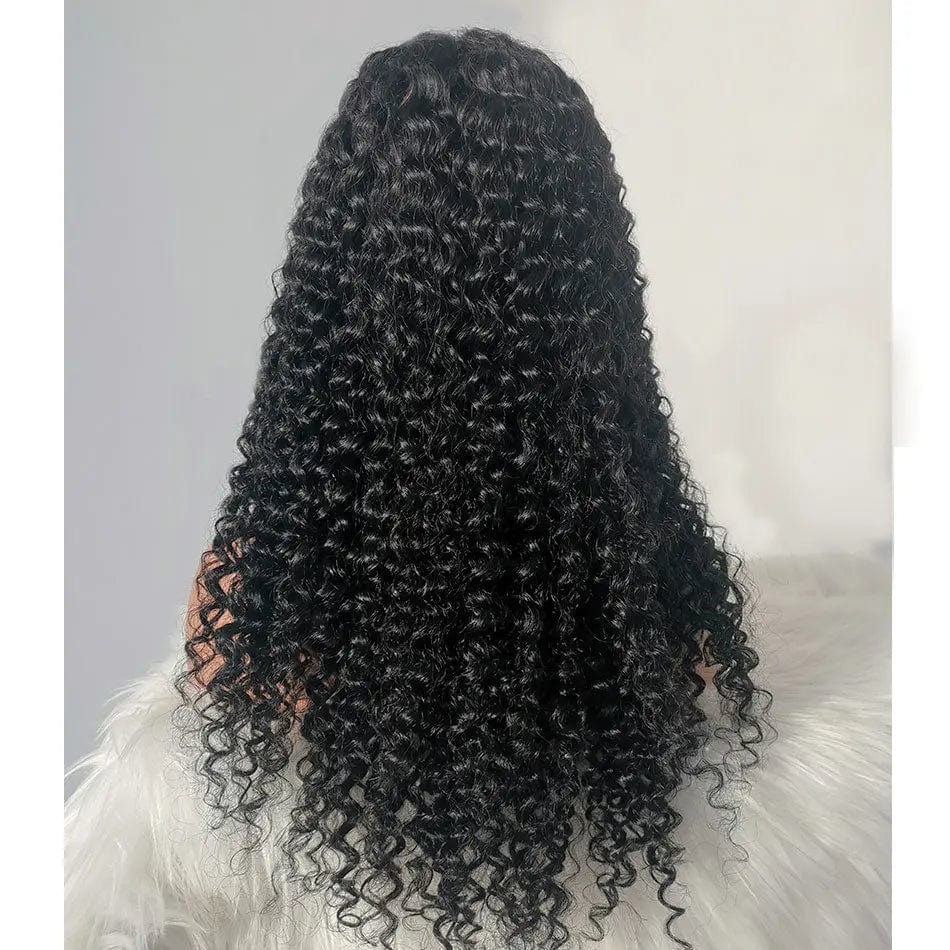 12 Inches / T Lace Jerry Curly 150% 200% Lace Frontal Human Hair Wigs