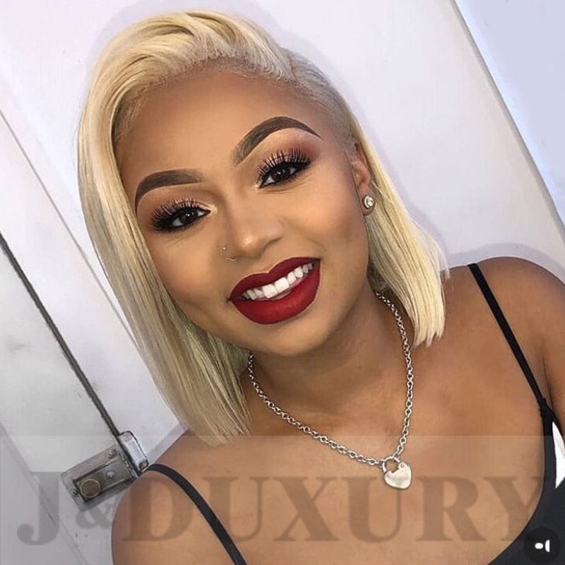 12 Inches / T lace wig French Lace Wigs hd transparent 13*6 lace frontal wig 13*4 hd lace brazilian virgin blonde pixie bob cut short wig