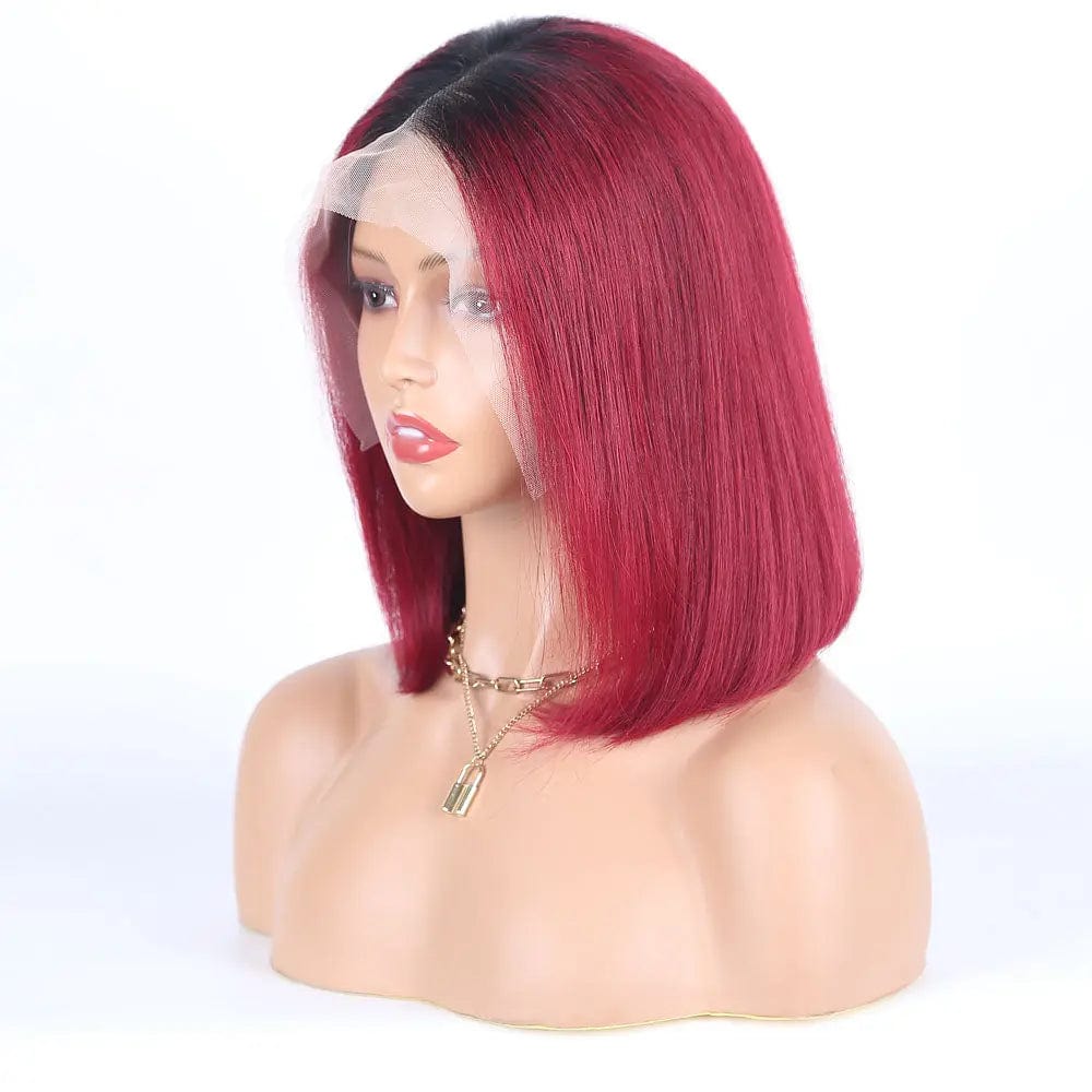 12 Inches / T1b/99J T1b/613/pink Hair Wigs