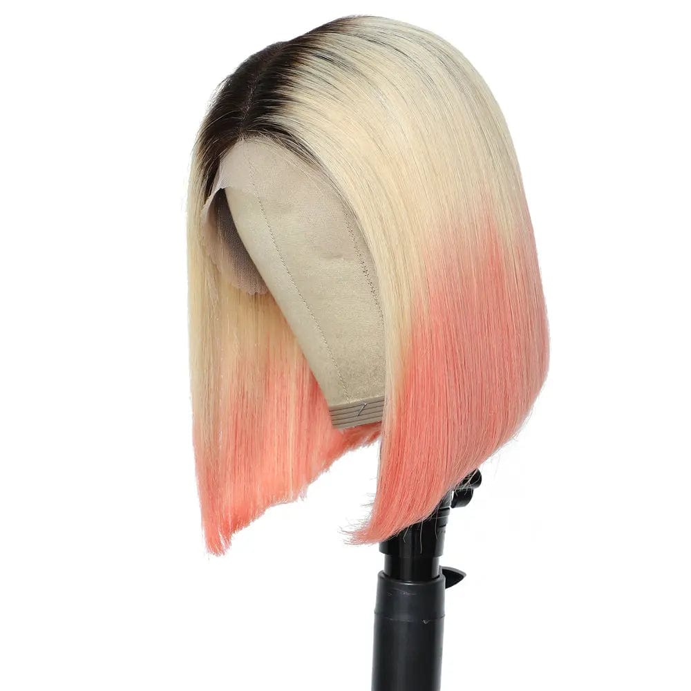 12 Inches / T2/613/pink T1b/613/pink Hair Wigs