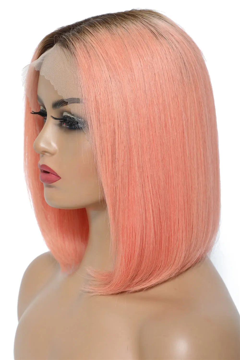 12 Inches / T2/Pink T1b/613/pink Hair Wigs