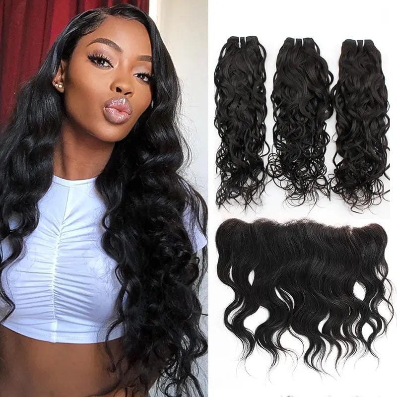 12 Inches / Water Wave Wig Wholesale100% Raw Virgin Brazilian Hair